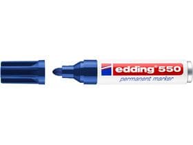 edding Permanentmarker 550 blau Rundspitze 3-4mm, kompakt und praktisch