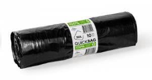 Abfallsack Quick-Bag 110Lt. Recycling 720 x 1000 + 50 mm, mit Zugband, einzel,