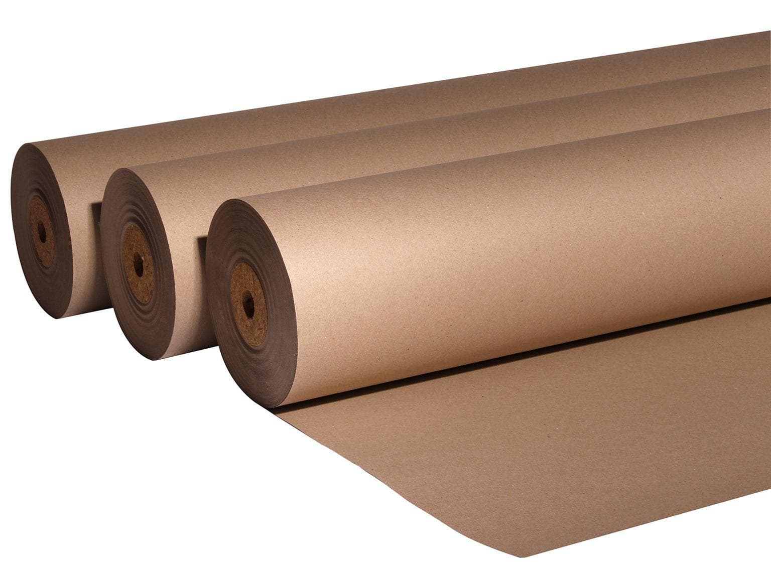 Packzellulose 270 gm2, 100 cm, 74 lfm braun, 74 m2, ohne Hülse mit Holzspund