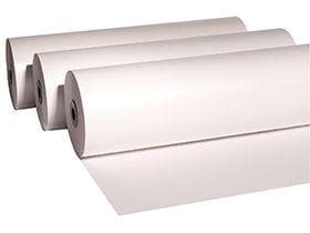 Apparaterollen Polycover weiss 45 gm2 10 cm, 420 lfm, PE-nach aussen gewickelt