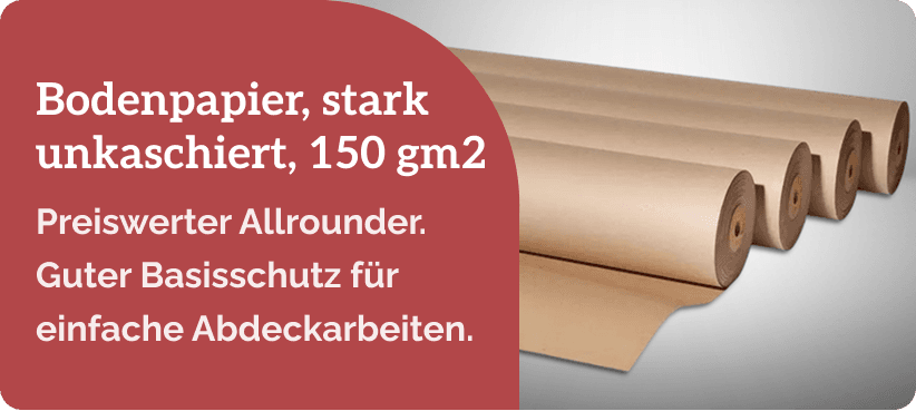 Bodenpapier, stark unkaschiert, 150 gm2