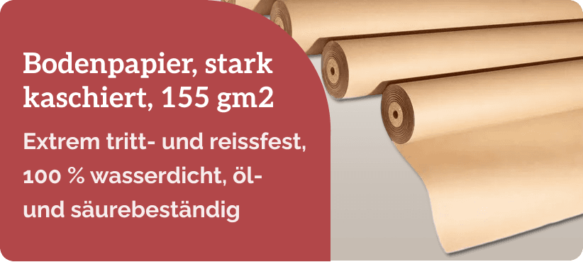 Bodenpapier, stark kaschiert, 155 gm2