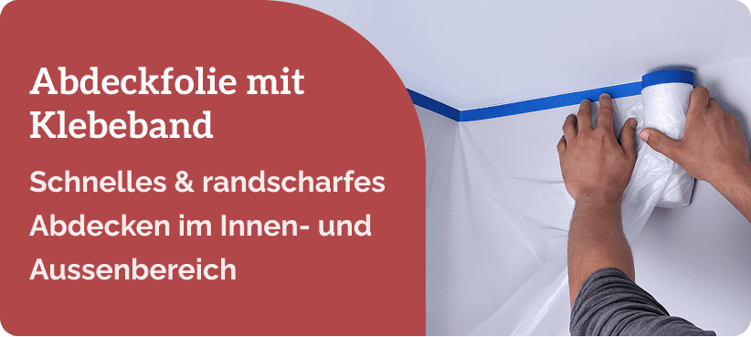 Abdeckfolie mit Klebeband