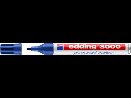 edding Permanentmarker 3000 blau Rundspitze 1,5-3 mm