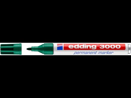 edding Permanentmarker 3000 grün Rundspitze 1,5-3 mm